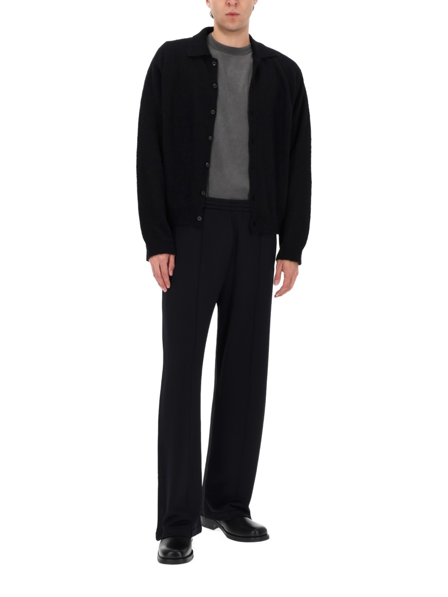 Our Legacy Wide-Leg Relaxed Fit Elastic Track Pants Zwart