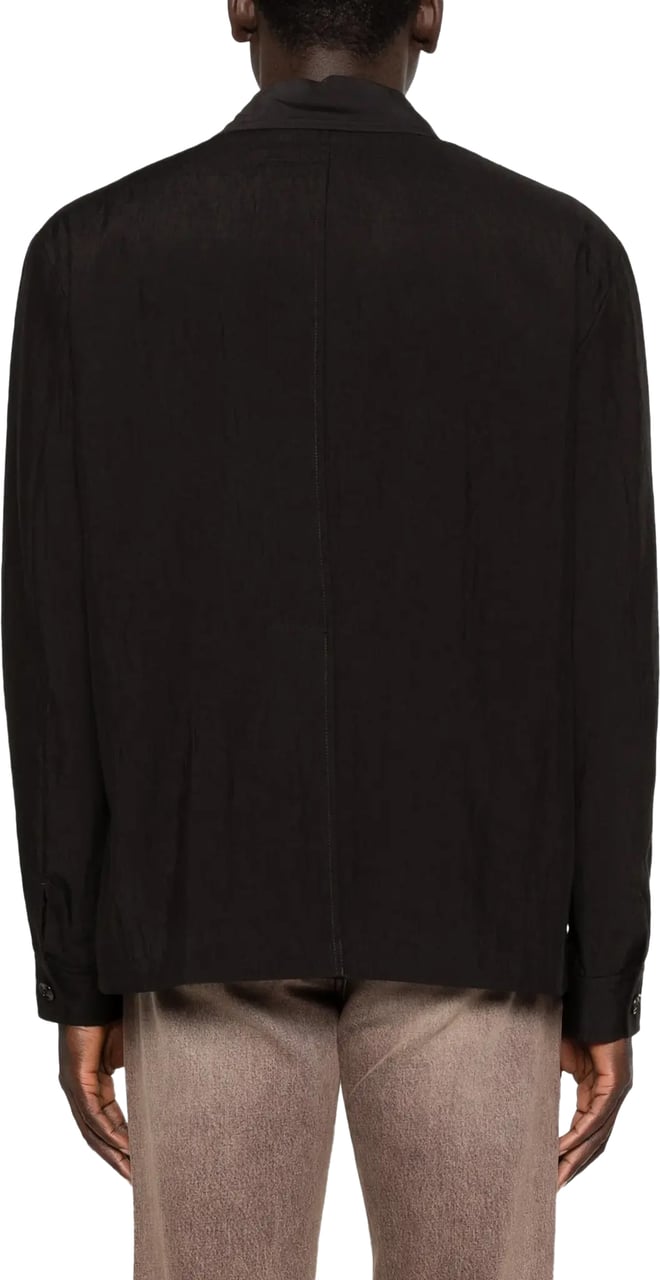 Our Legacy Pack Blazer Soot Black Techflax Zwart