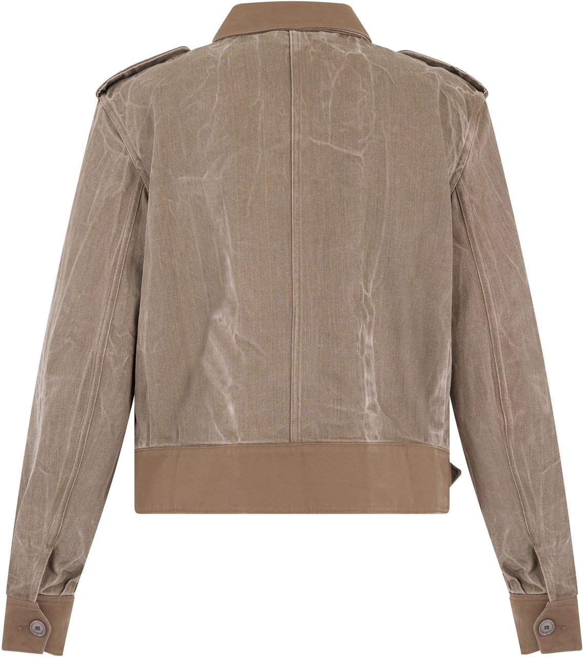 Our Legacy Denim jacket with applied pockets Groen