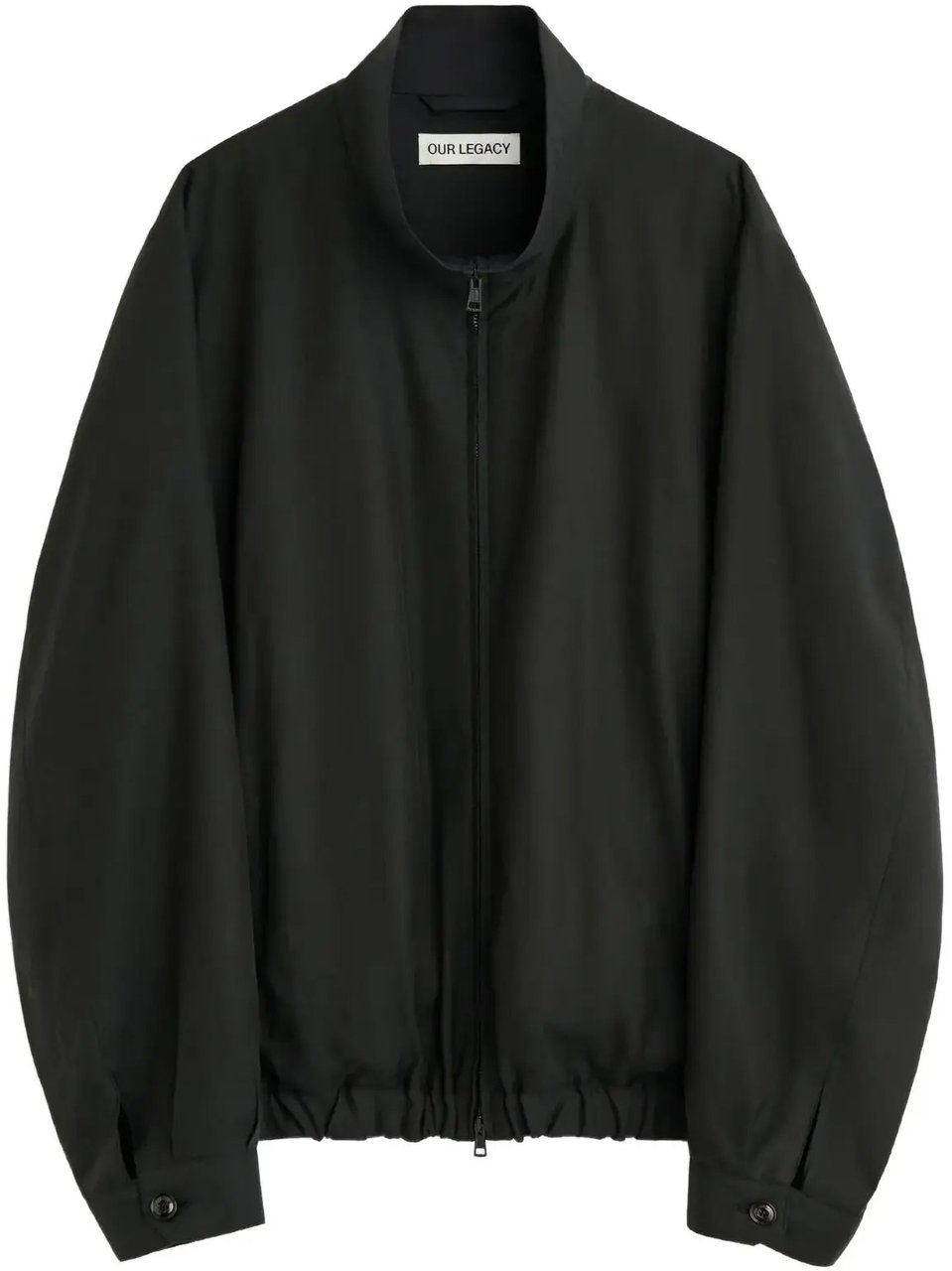 Our Legacy Casino Jacket Still Black Calm Cupro Cotton Zwart