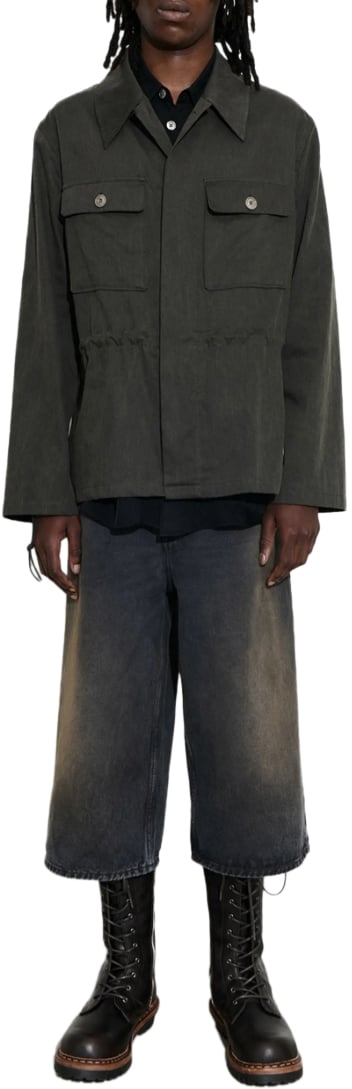 Our Legacy Unity Jacket Antique Mudd Coted Steen Groen