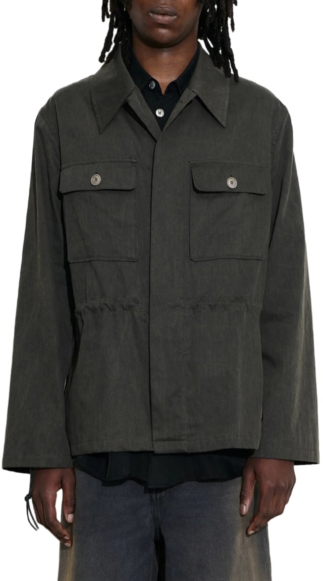 Our Legacy Unity Jacket Antique Mudd Coted Steen Groen