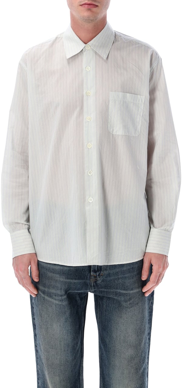 Our Legacy Above Shirt White Stripes Wit