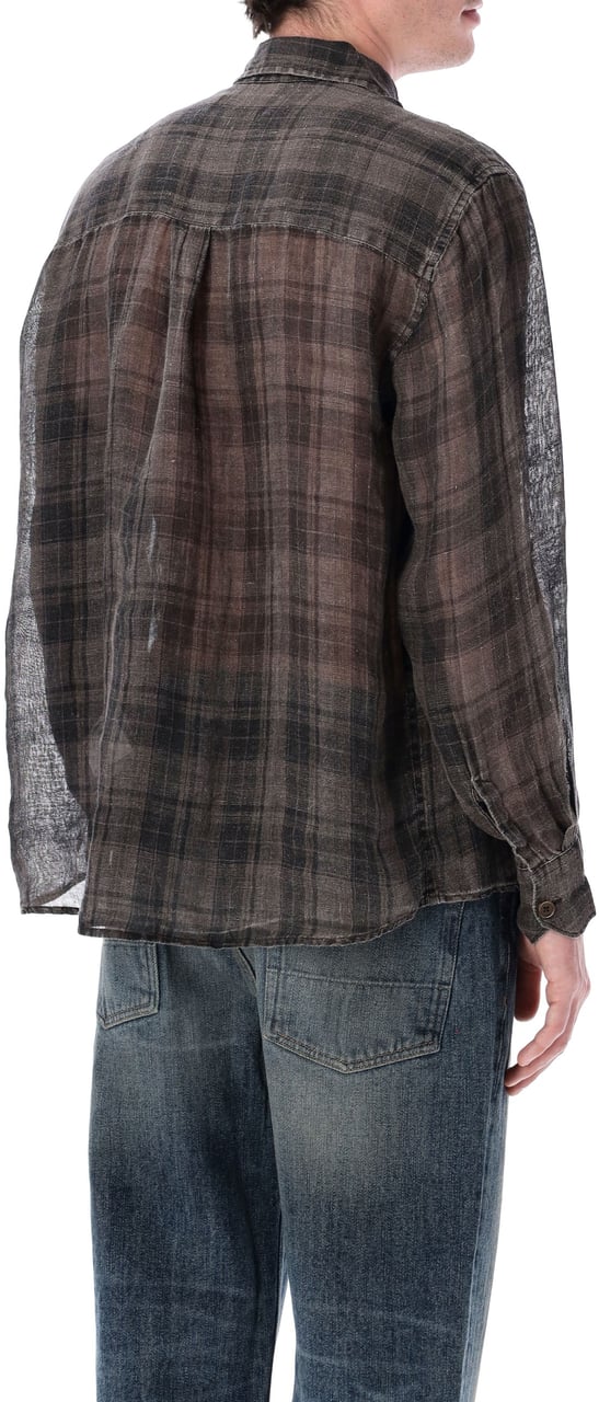 Our Legacy Above Shirt Grey Check Grijs