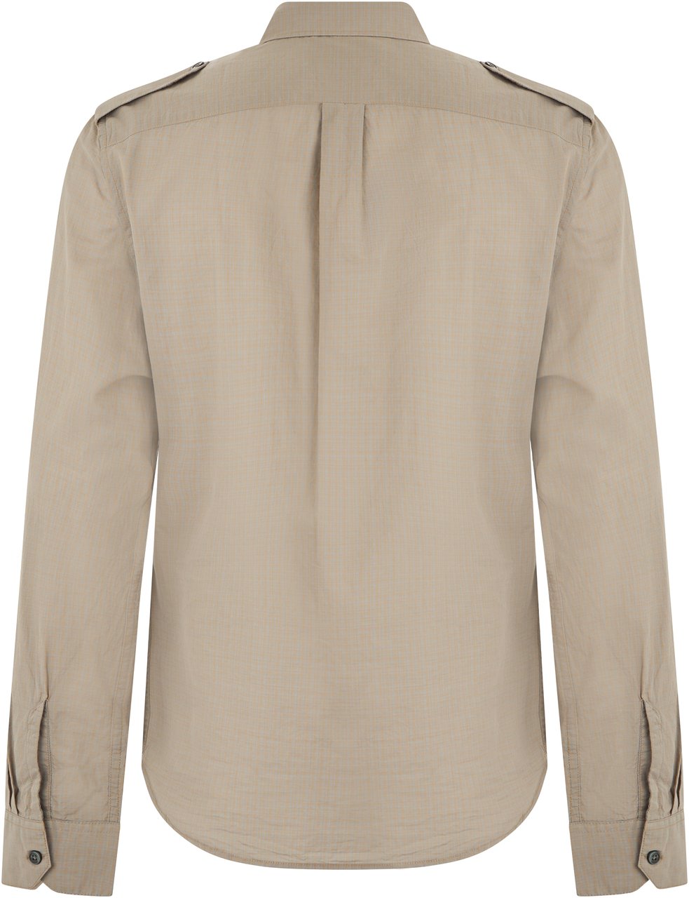 Our Legacy Cotton gauze checked shirt Beige