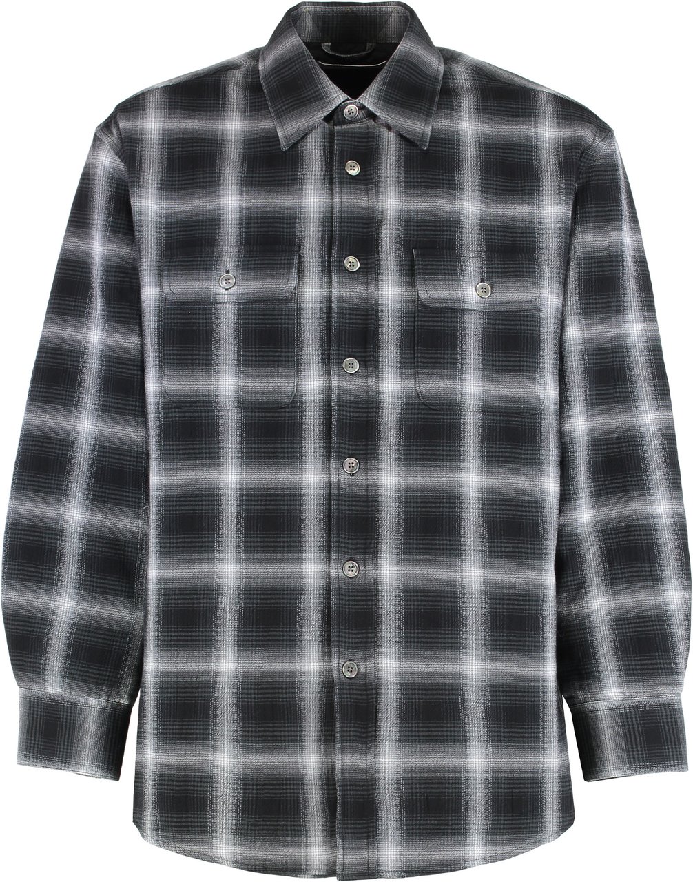 Our Legacy Check cotton shirt Zwart