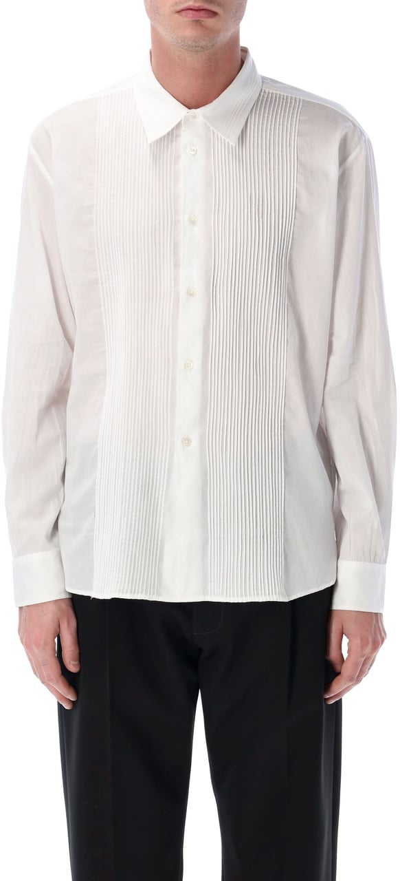 Our Legacy Our Legacy ivory pintuck cotton Promise shirt Wit