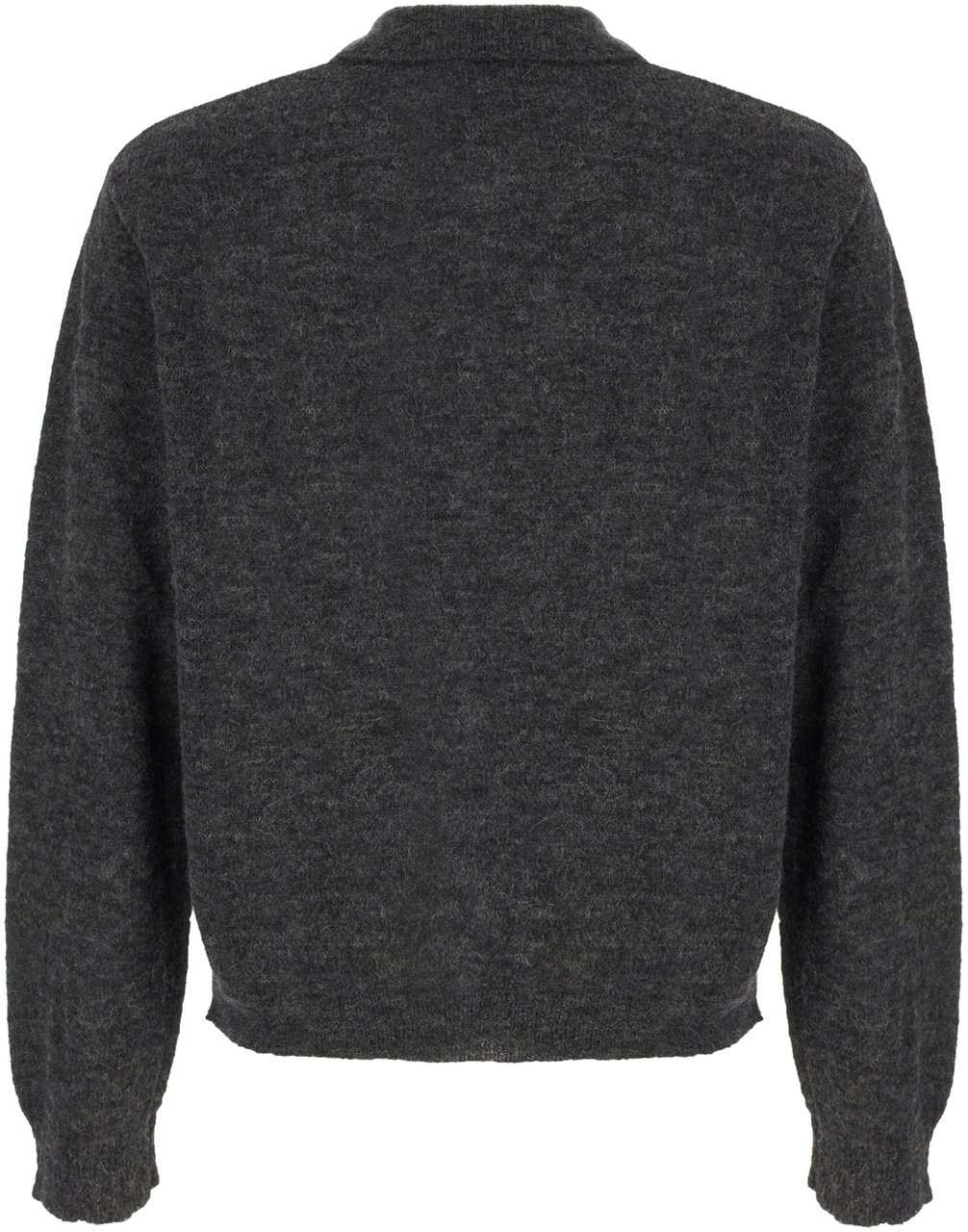 Our Legacy Charcoal stretch alpaca blend cardigan Zwart