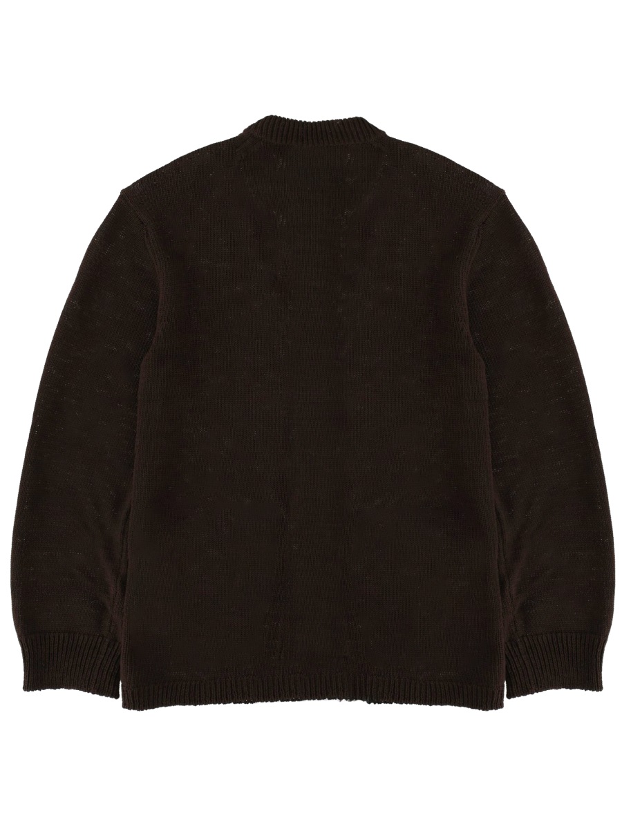 Our Legacy Neutrals Parlor Oversized Mercerised Cotton Cardigan Zwart
