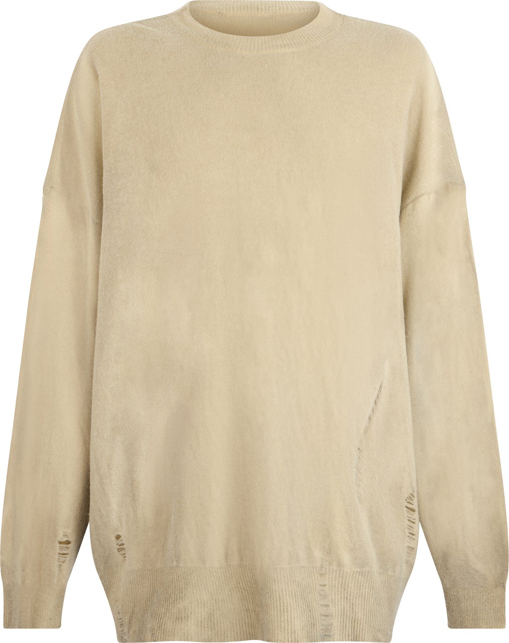 Our Legacy Wool sweater with destroyed effect Beige