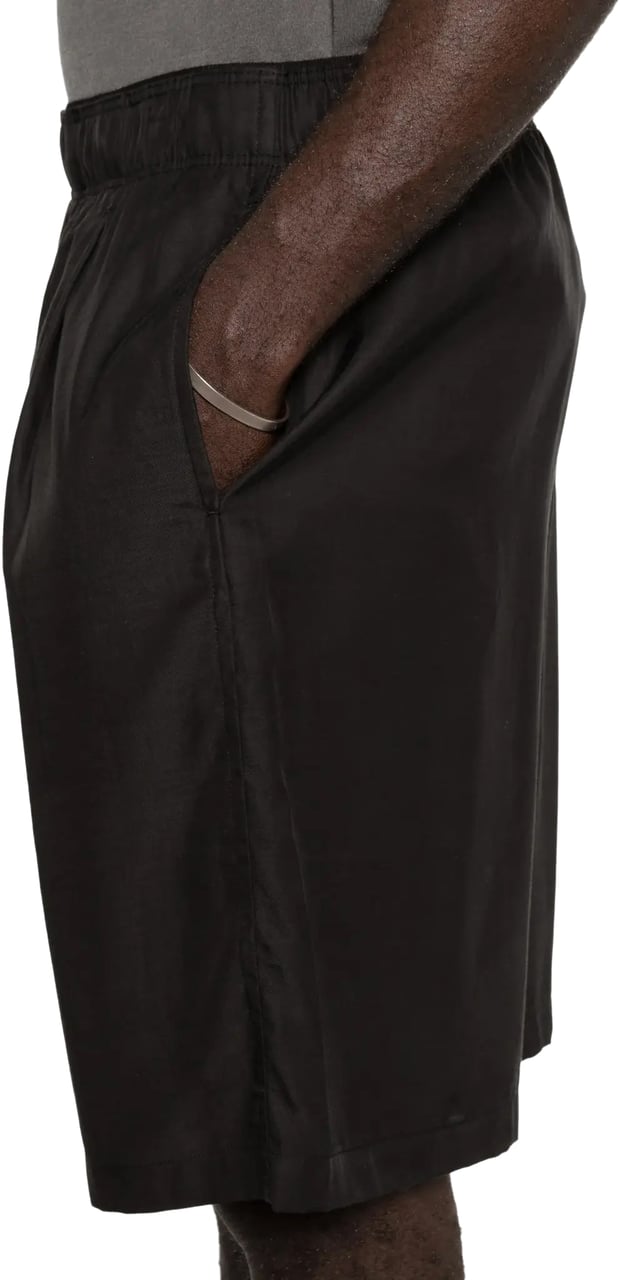 Our Legacy Leisure Shorts Still Black Calm Cupro Cotton Zwart