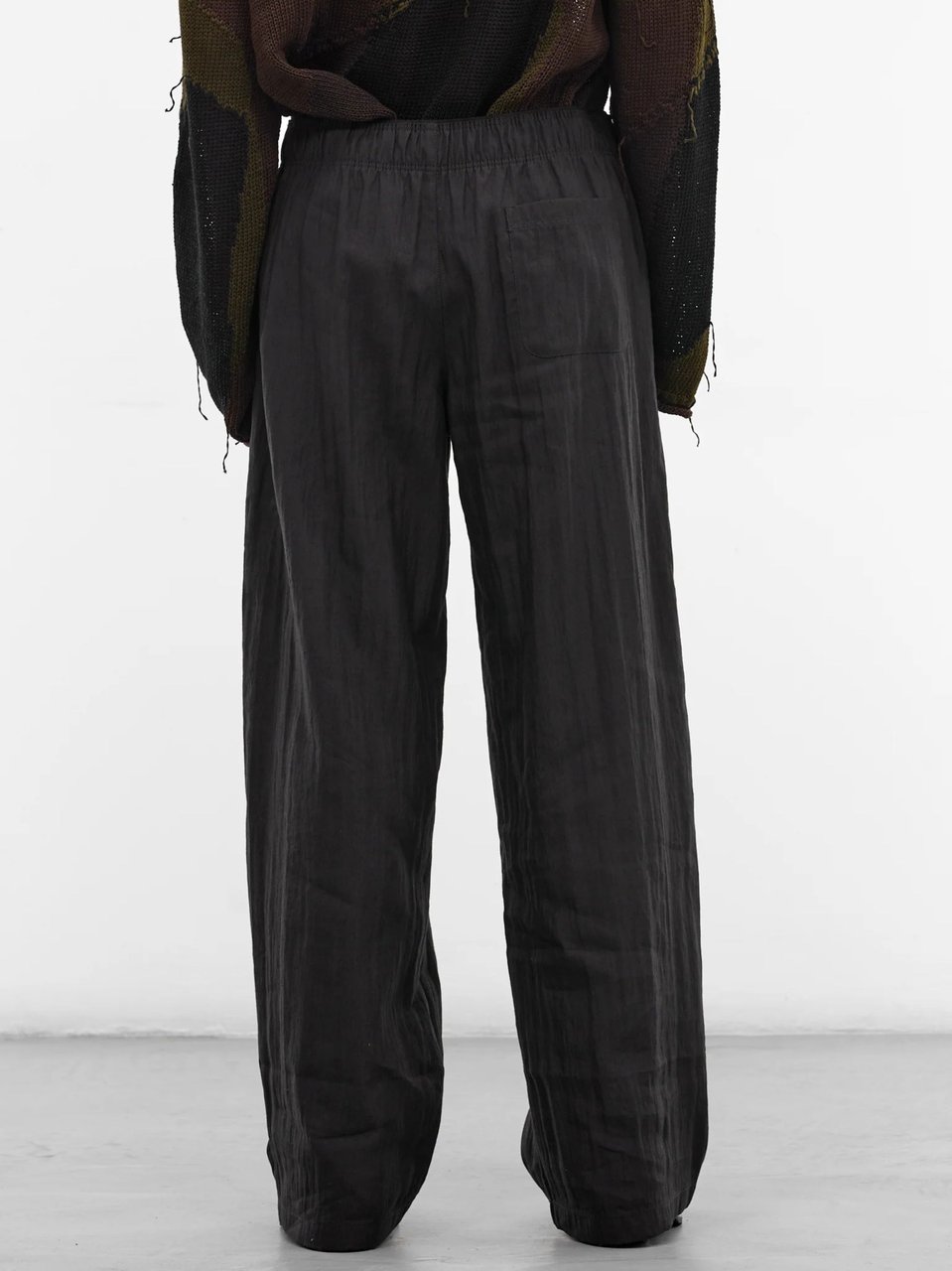 Our Legacy Black Elasticated Wide-Leg Sweatpants Zwart