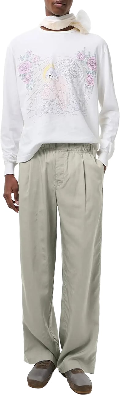 Our Legacy Leisure Trouser Willow Grey Softflow Tencel Grijs