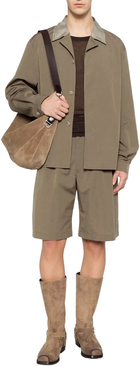 Our Legacy Ponte Shorts Dry Leaf Balance Woolcoat Divers