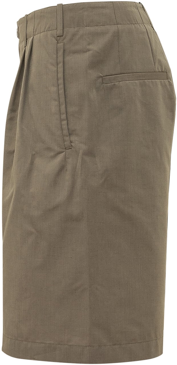 Our Legacy Shorts Ponte con Chiusura Frontale Taupe