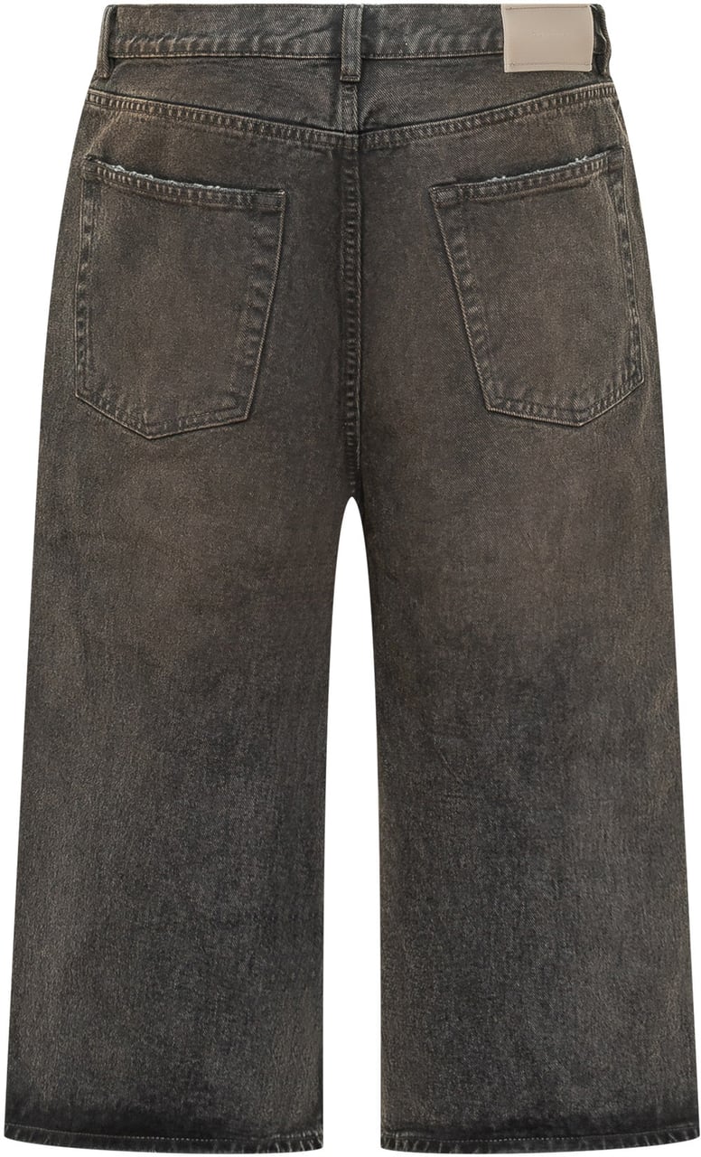 Our Legacy Jeans Capri Cut a Gamba Ampia Donkergrijs