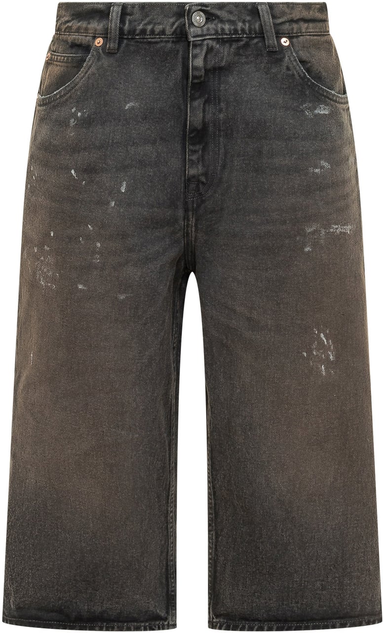 Our Legacy Jeans Capri Cut a Gamba Ampia Donkergrijs