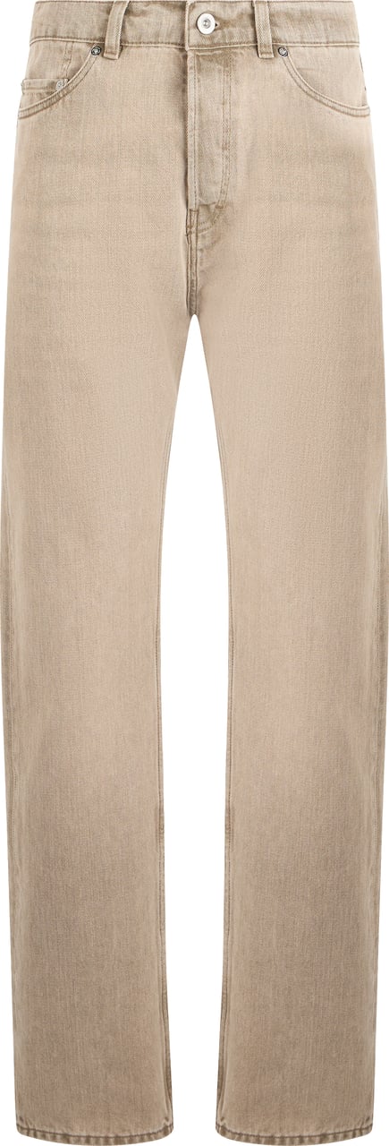 Our Legacy Straight leg denim trousers Beige