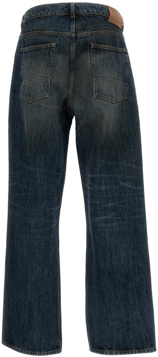 Our Legacy Blue Straight-Leg Jeans Blauw