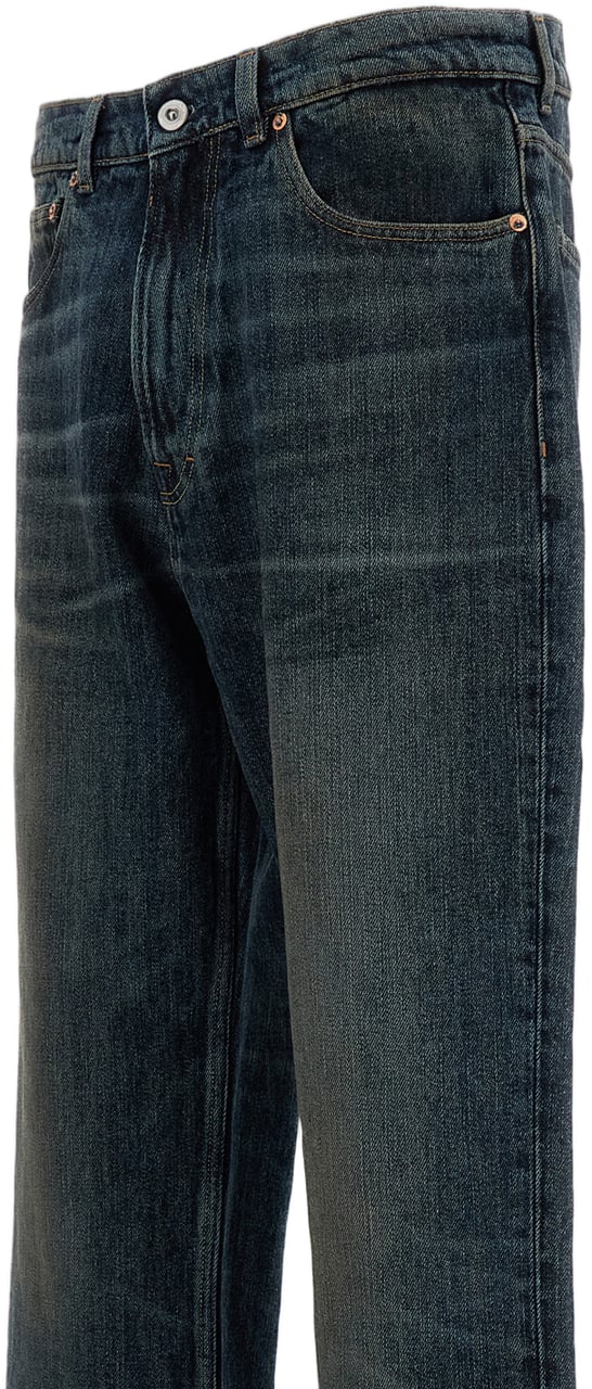 Our Legacy Blue Straight-Leg Jeans Blauw