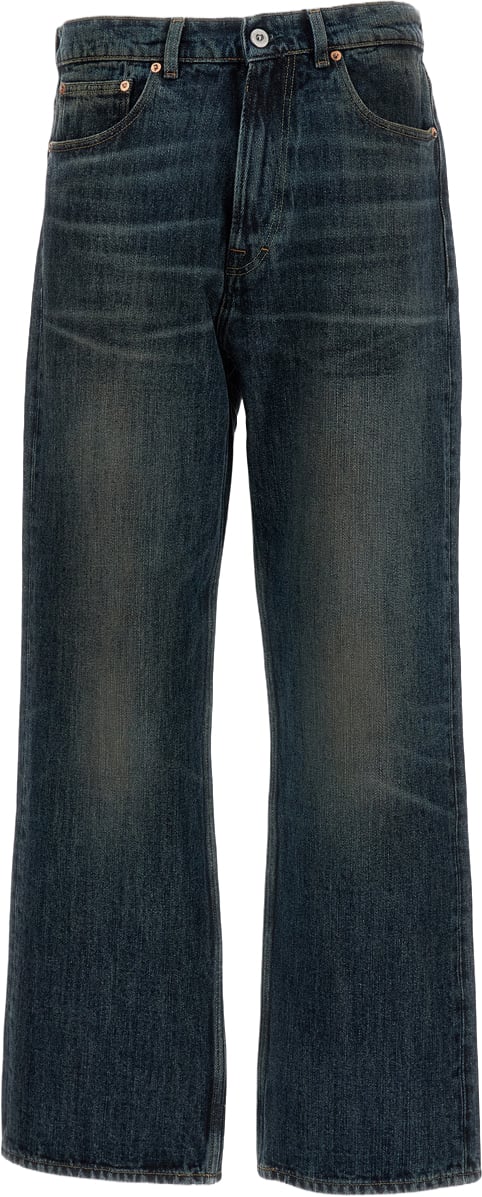 Our Legacy Blue Straight-Leg Jeans Blauw
