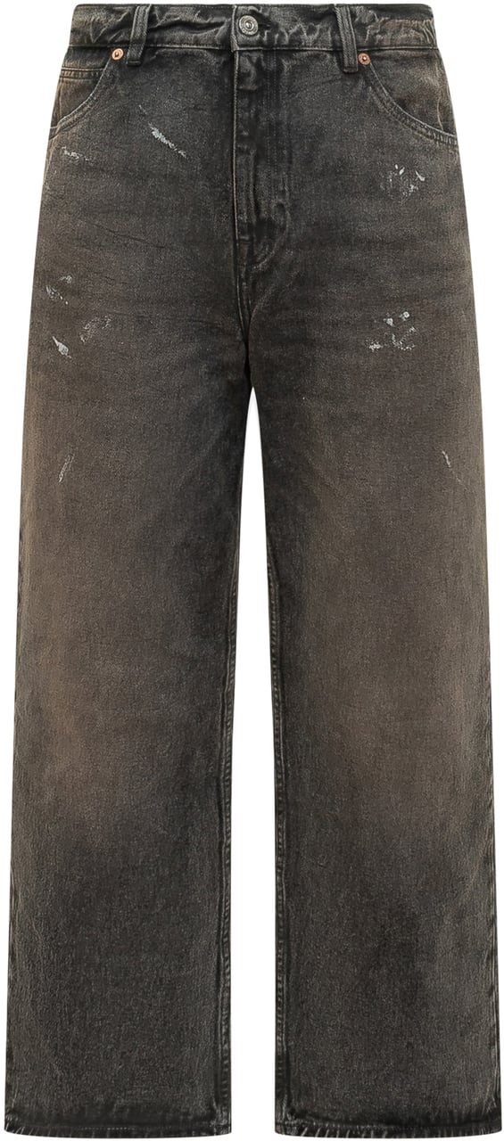 Our Legacy Jeans Vast Cut a Gamba Ampia Donkergrijs