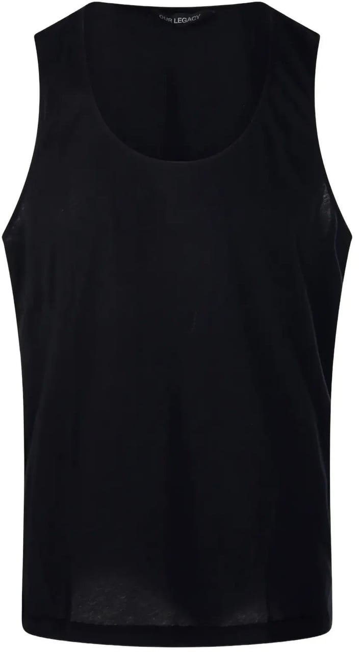 Our Legacy Athletic Tank Rven Mist Airvei Cotton Zwart