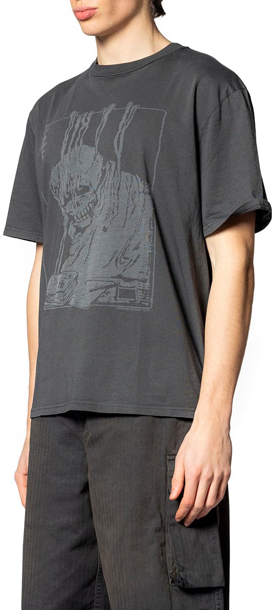 Our Legacy BOX T-SHIRT ANGRY FAN MAIL PRINT Groen