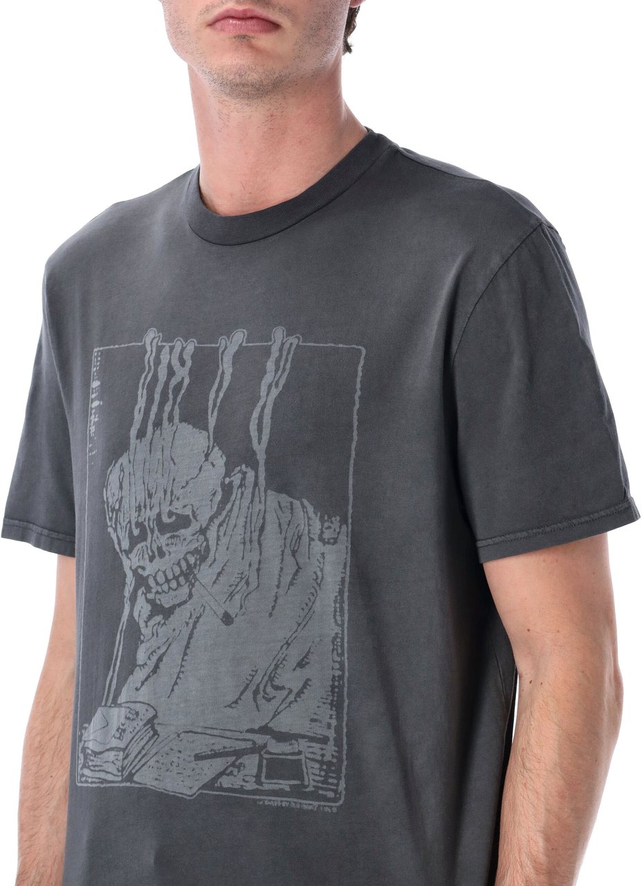 Our Legacy Our Legacy Box t-shirt with Angry Fan Mail print Zwart