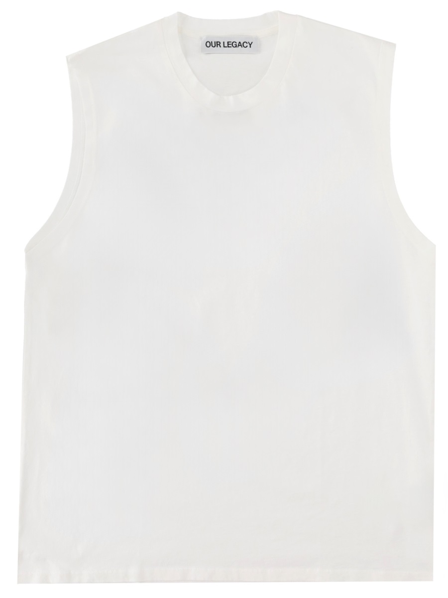 Our Legacy Breathe Clean Front Wing Tank Top Wit