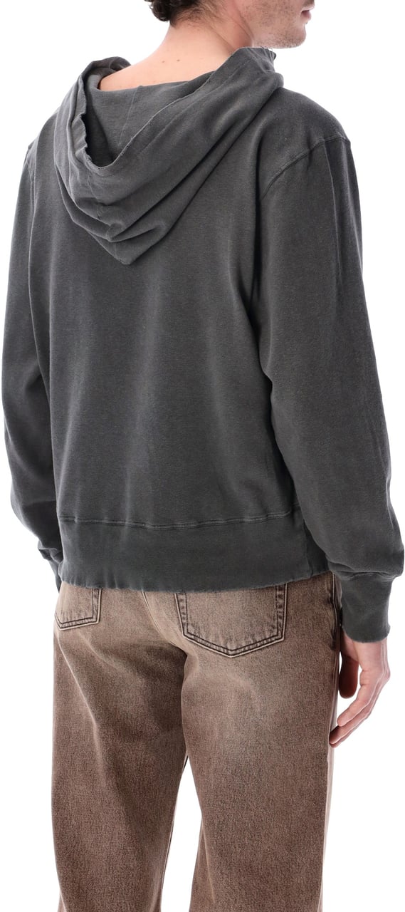 Our Legacy Hoodie Wash Fleece Black Wash Donkergrijs