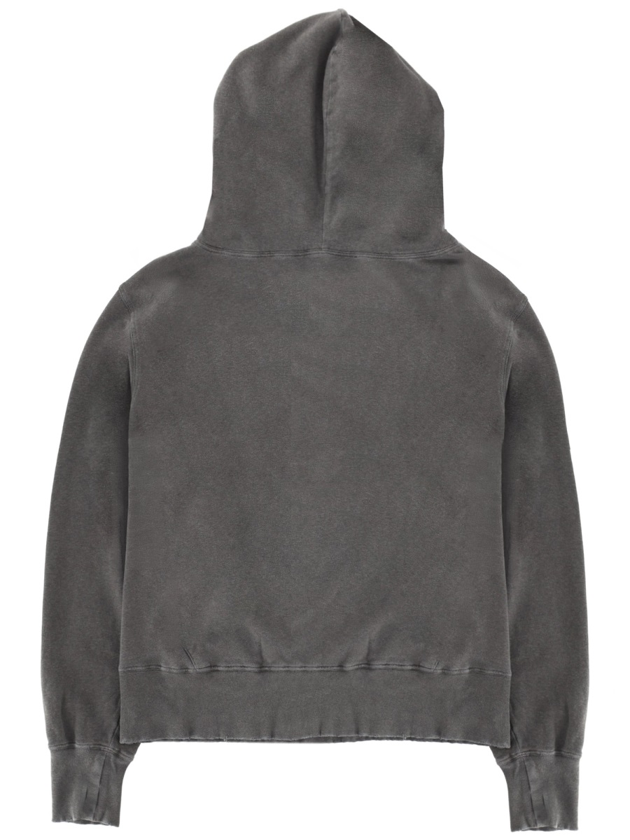 Our Legacy Neutrals Relic Faded Cotton-Linen Hoodie Grijs