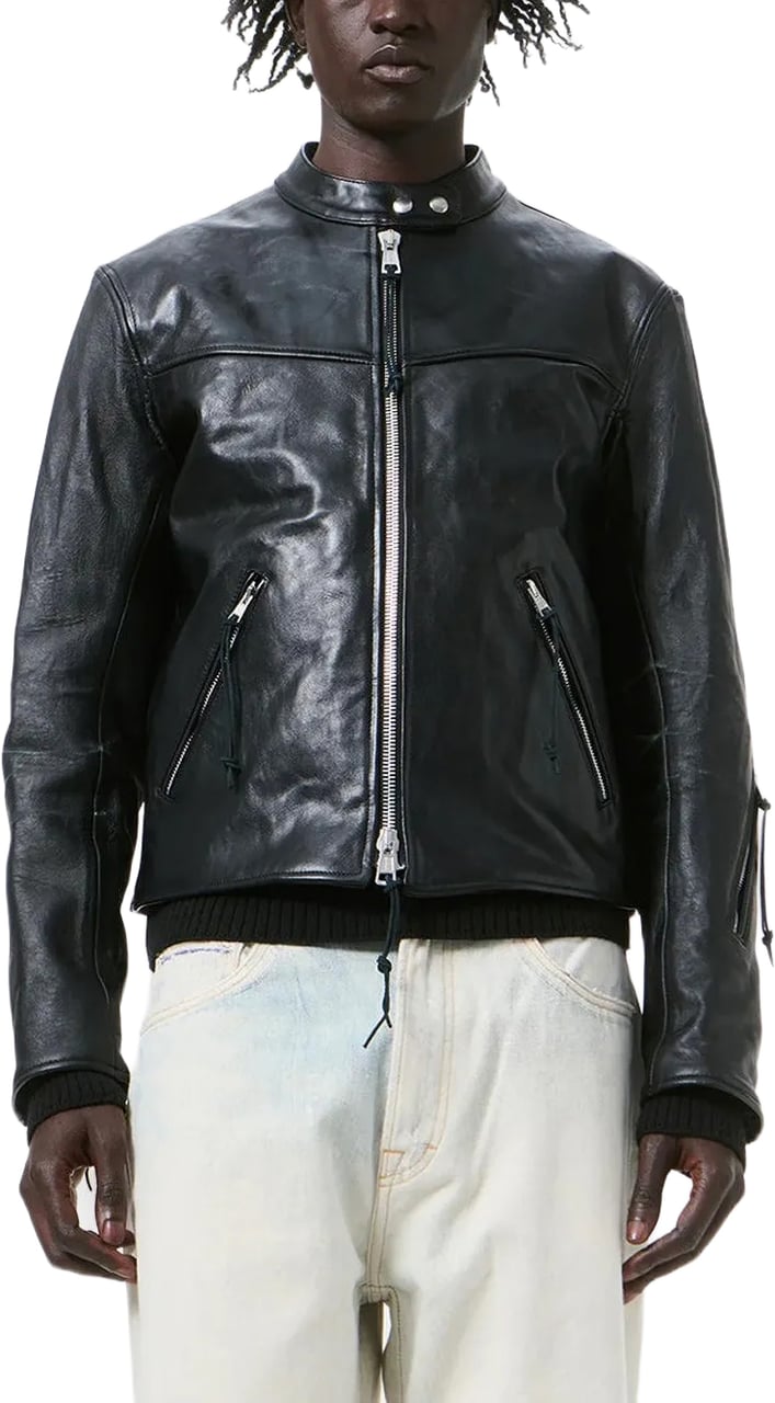 Our Legacy Yurei Jacket Whisker Black Buffed Lambskin Zwart