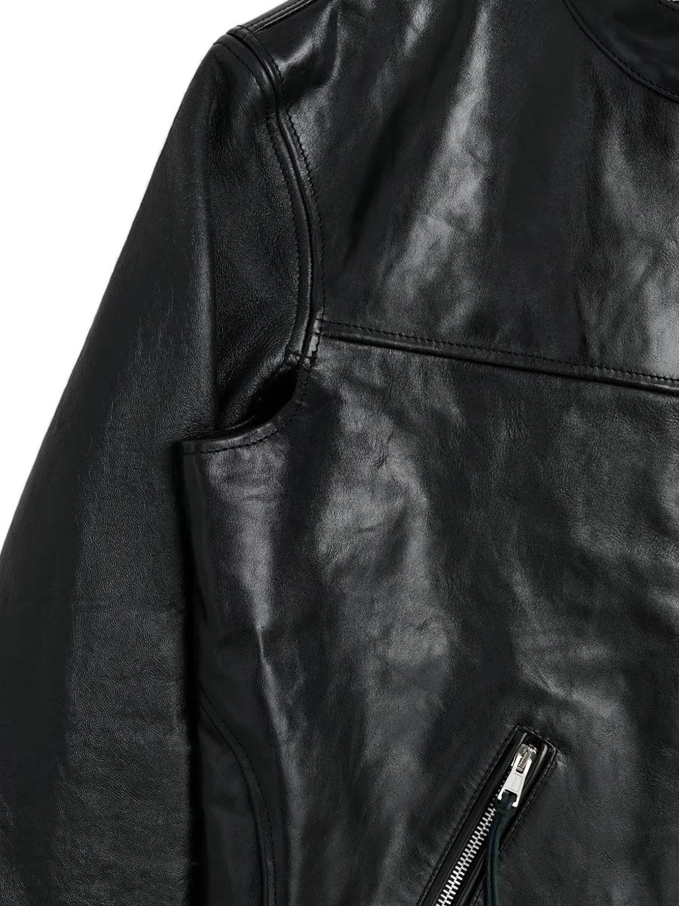 Our Legacy Yurei Jacket Whisker Black Buffed Lambskin Zwart