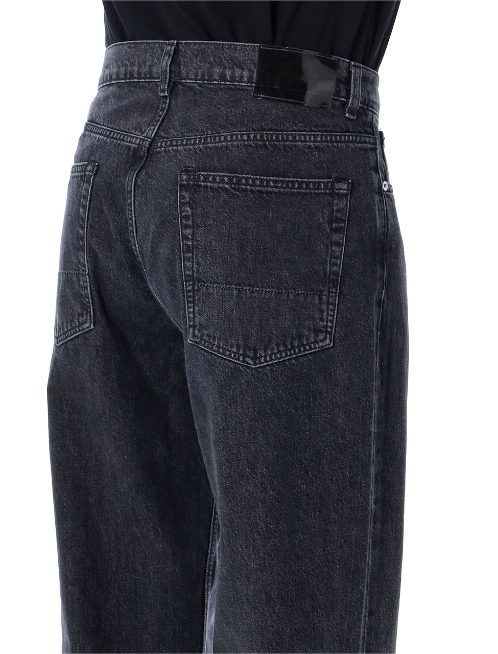 Our Legacy Relaxed-Fit Straight-Leg Jeans with Vintage Wash Finish Zwart