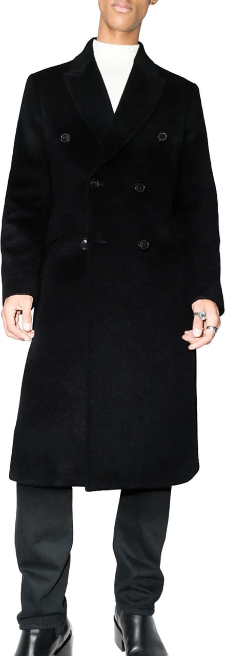 Our Legacy Whale Coat Black Hairy Wool Zwart