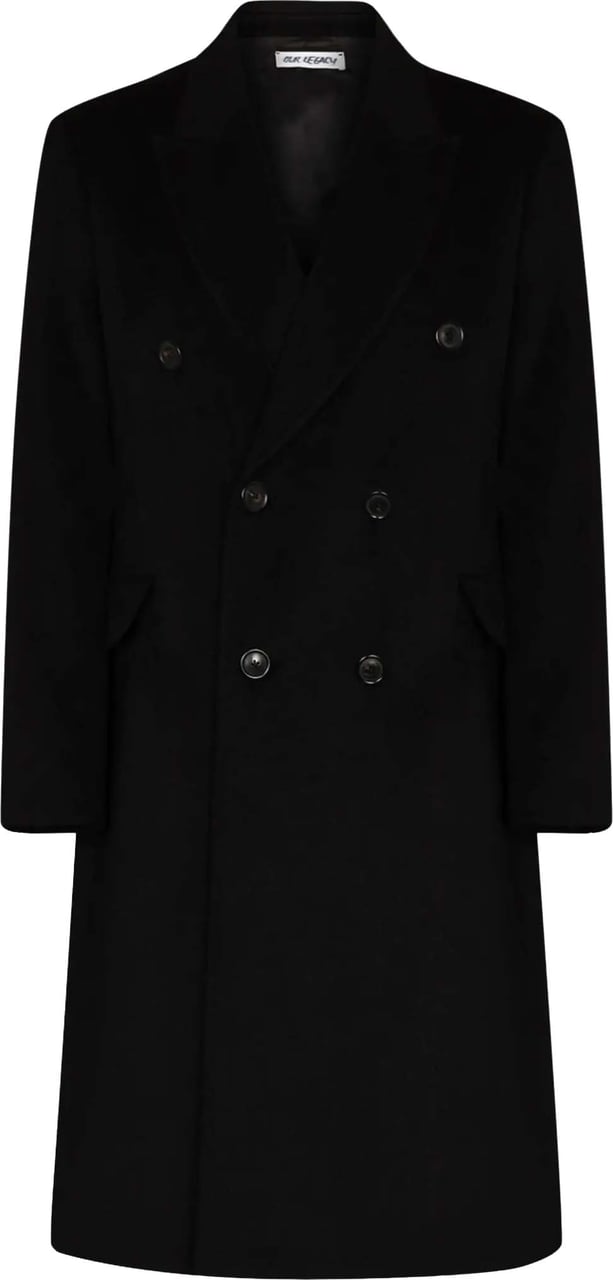 Our Legacy Whale Coat Black Hairy Wool Zwart