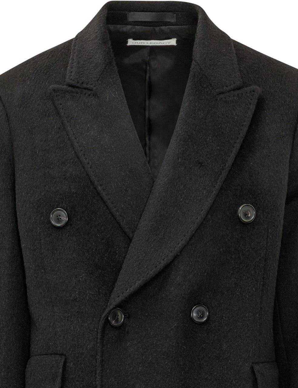 Our Legacy Cappotto Whale Donkergrijs