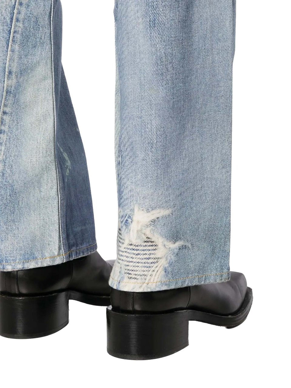 Our Legacy Third Cut Digital Denim Print Blauw