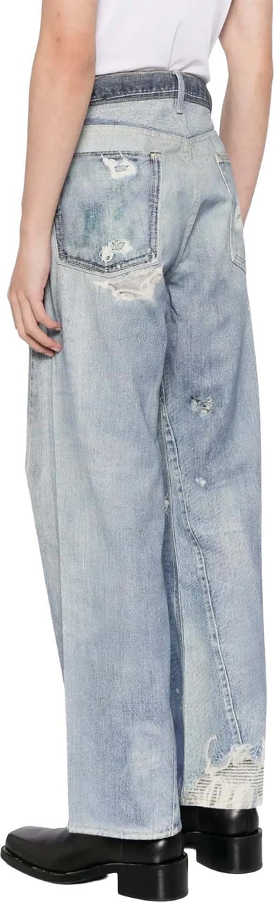 Our Legacy Third Cut Digital Denim Print Blauw