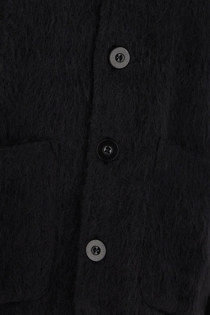 Our Legacy Black wool blend cardigan Zwart