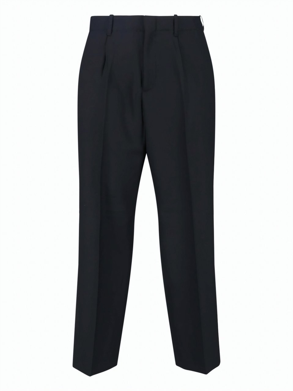Our Legacy Straight-Leg Chino Pants with Mid-Rise Waist and Pleated Front Zwart