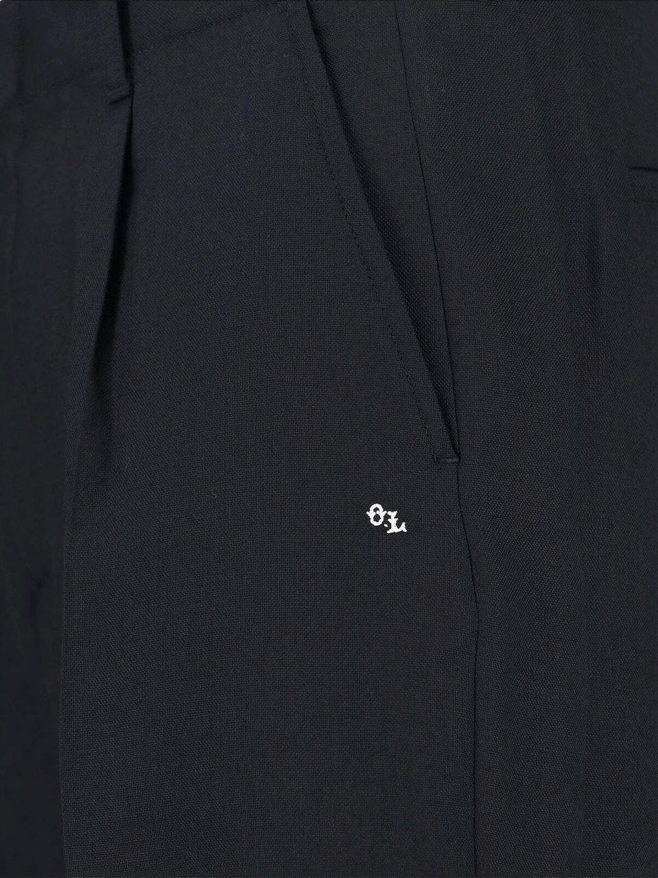 Our Legacy Straight-Leg Chino Pants with Mid-Rise Waist and Pleated Front Zwart