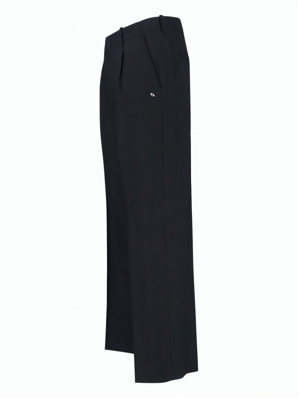 Our Legacy Straight-Leg Chino Pants with Mid-Rise Waist and Pleated Front Zwart