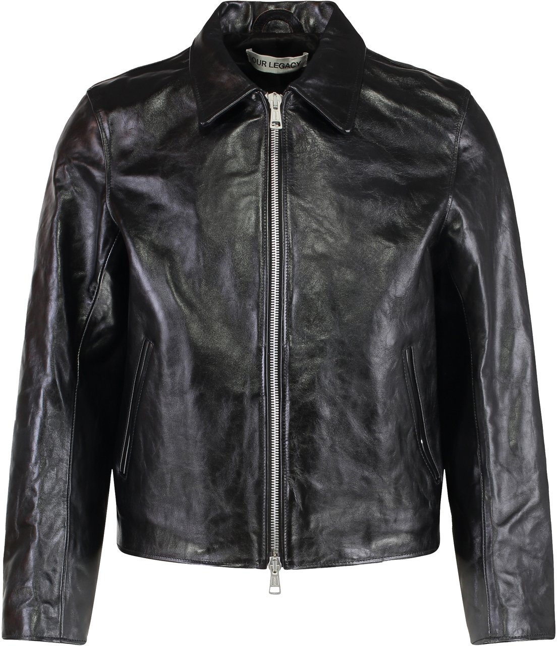 Our Legacy Leather jacket Zwart