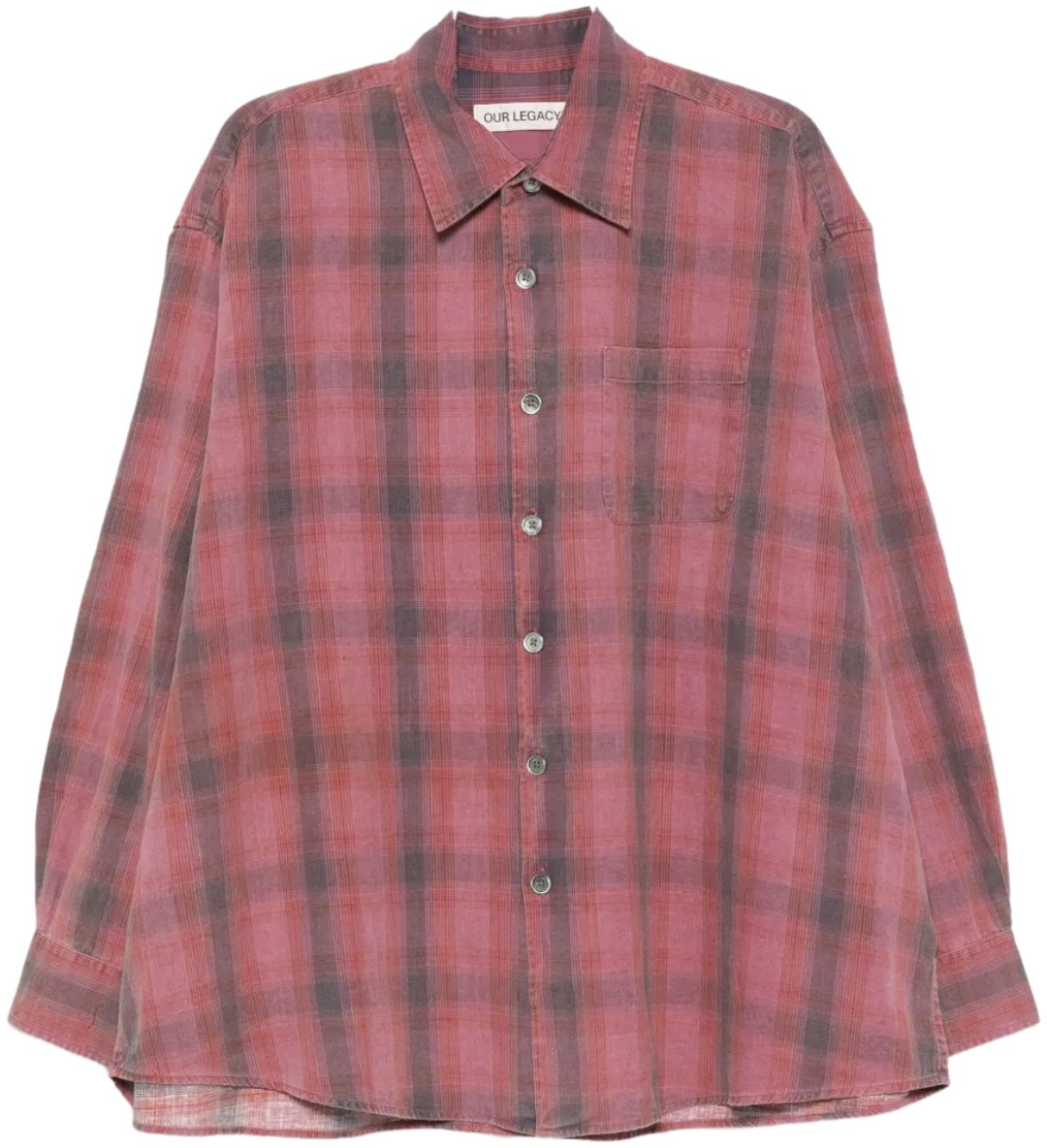 Our Legacy Borrowed Shirt Idaho Flannel Check Divers