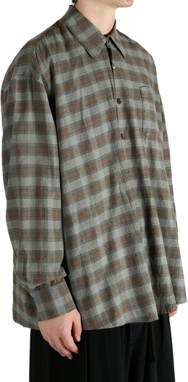Our Legacy Borrowed Shirt Lowa Flannel Check Groen