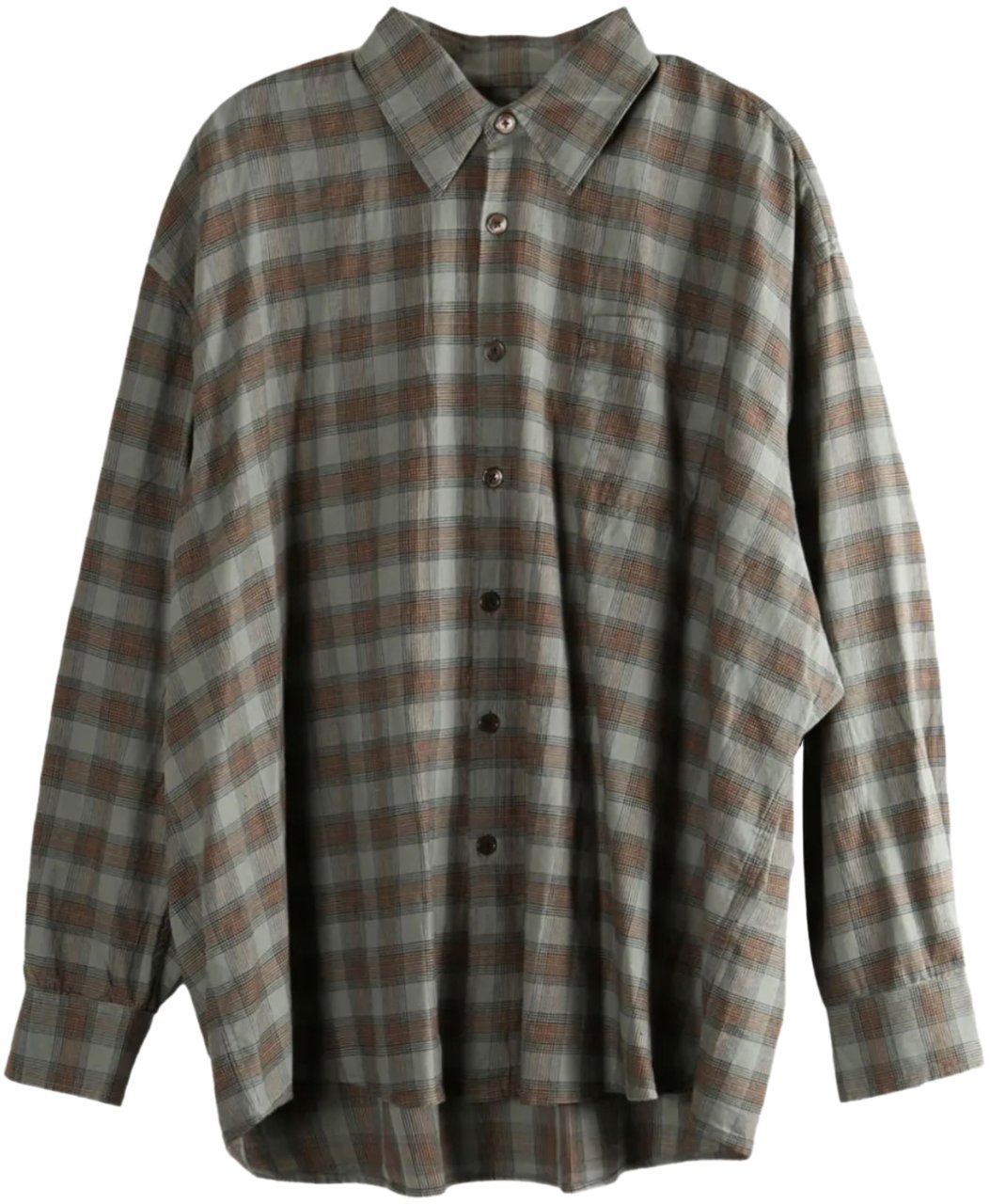 Our Legacy Borrowed Shirt Lowa Flannel Check Groen