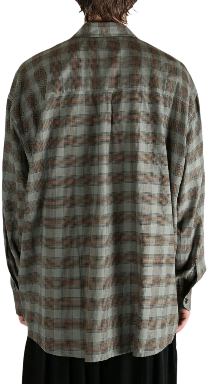 Our Legacy Borrowed Shirt Lowa Flannel Check Groen
