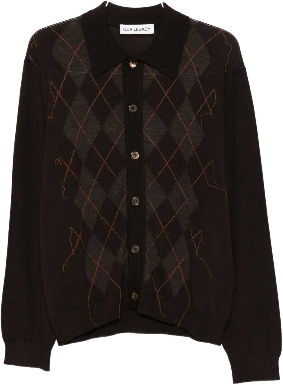 Our Legacy Evening Polo Pub Argyle Fine Wool Divers